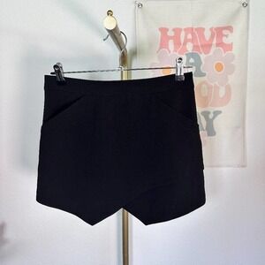 BCBG MAXAZRIA Black Miniskirt with Asymetrical hem